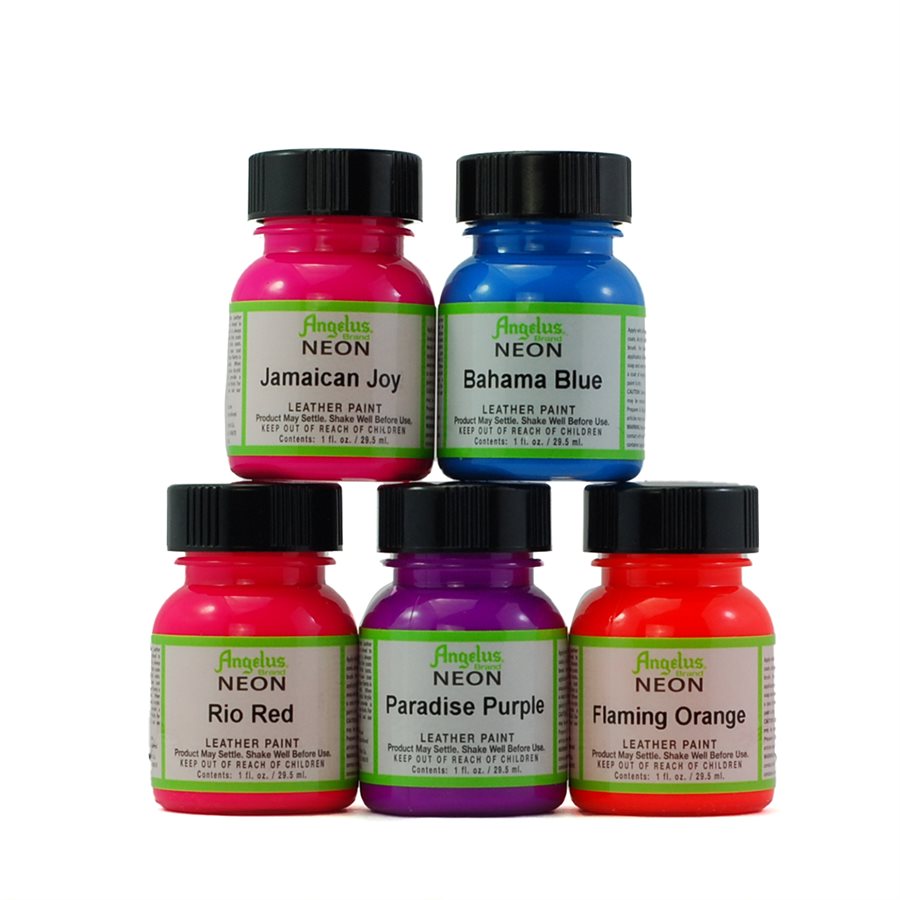 Angelus Peinture Cuir Nacré Set 7 Couleurs 29.5ml