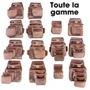 Sac à clou en cuir DM-357: 6 poches. 