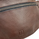 Sac banane en cuir d'Italie.