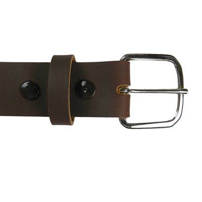 Ceinture 1-1/2" cuir brun foncé Buffalo