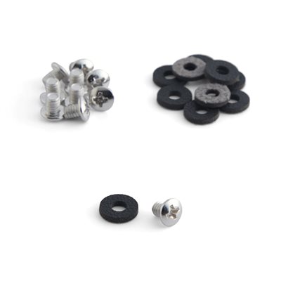 Concho adapters for push buttons with screws.