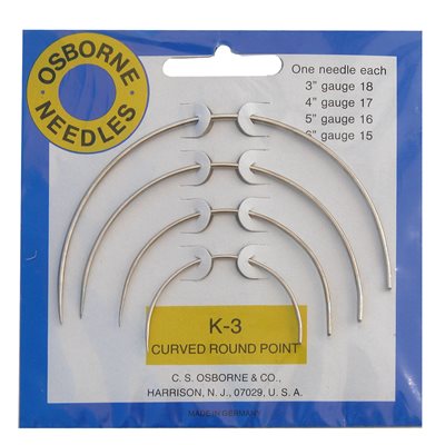 K3 curved needles, C.S Osborne.