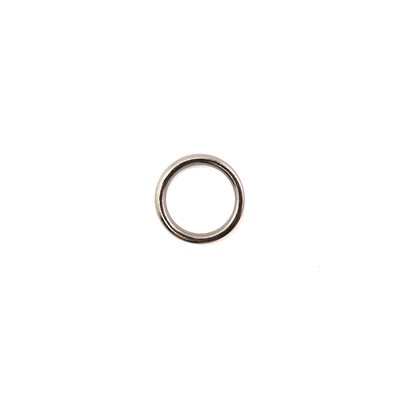 Soldered O ring 5/8 #10 (3.5mm) nickel.