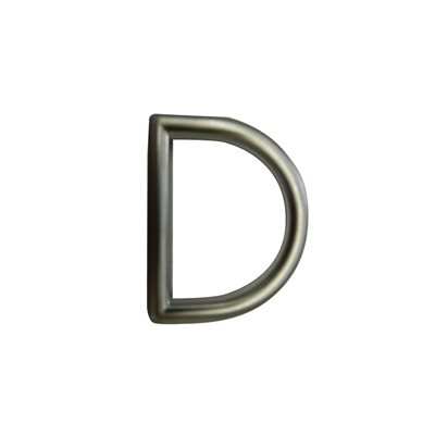 Brushed nickel D ring 1-3/8 6mm.