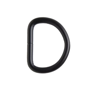 Matte Black D-Ring 11/2 pk/6