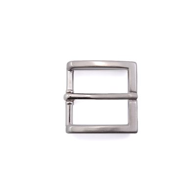 Buckle 1 1/8 square silver 