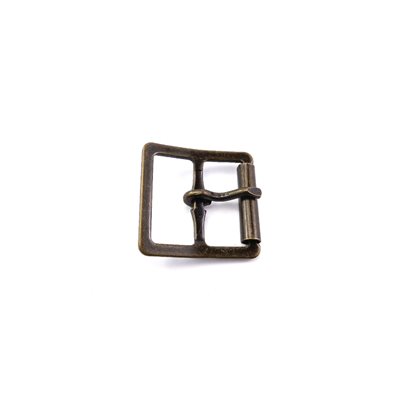 1 double roller buckle, antique gold.