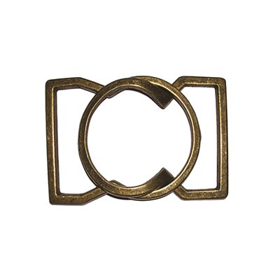 Buckle 1 3/4 antique gold 2 parts 