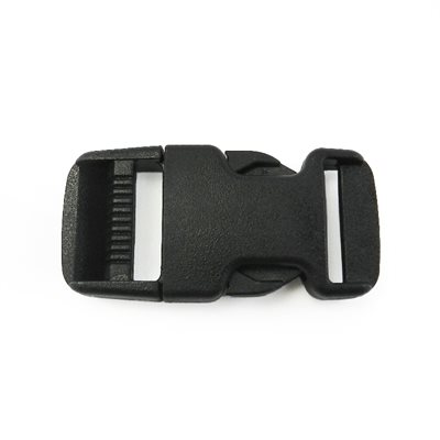 Boucle 1-1/2" Nylon noir (un.)