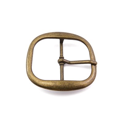 1" 1/2" double buckle, antique gold 