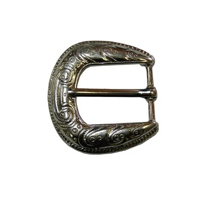 11/8 Silver Patterned Buckle 