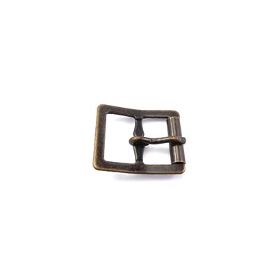 3/4 double roller buckle, antique gold