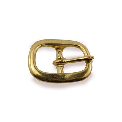 Double harness buckle 1 brass/brass