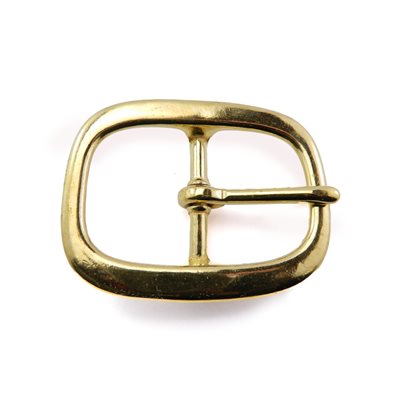 Double harness buckle 1" 1/2" brass/brass.