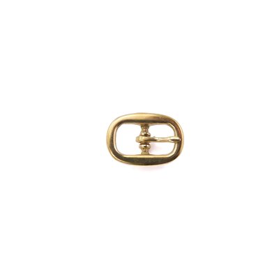 Double harness buckle 1/2" brass/brass