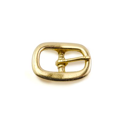 Double harness buckle 3/4 brass/brass