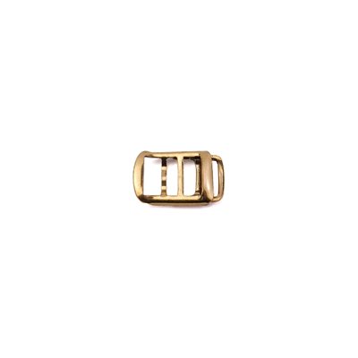 Slide buckle 7/16 gold (min12)