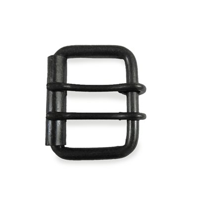 Roller buckle, 13/4 antique black 