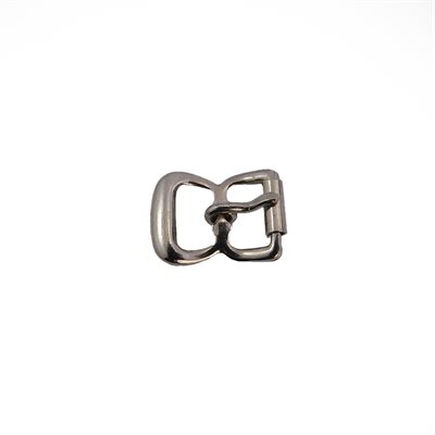 Roller buckle. 1/4 double nickel  (min12)