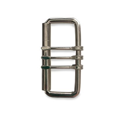 Nickel roller buckle 3 3 pins 