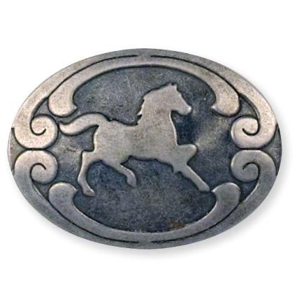 Economy rivet back concho horse (un)