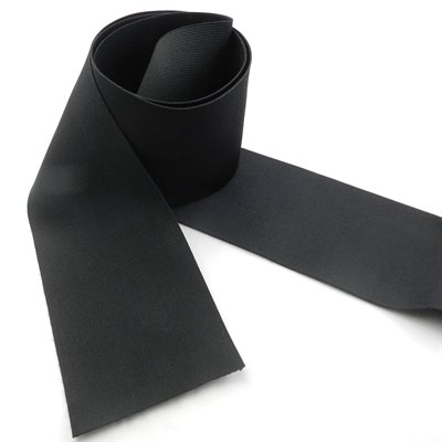 4" black elastic