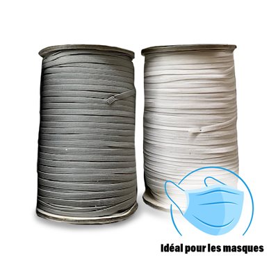 Elastique tissé 4mm (mtr)(240m/rl) SWG