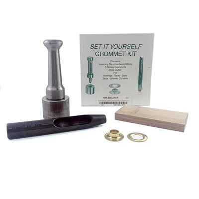 Ensemble de matoir avec œillet no. 2 brass 3/8 int.