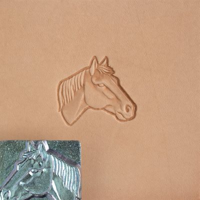 3-D Straight Horse Head Print