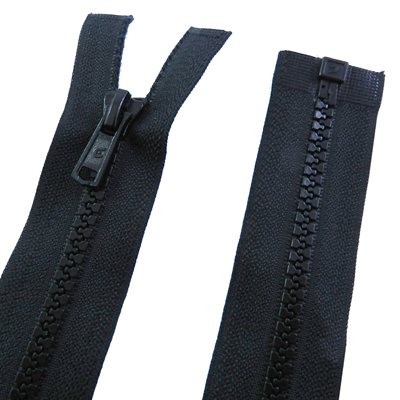 CZP #5V auto zipper, 36 separable, black only.