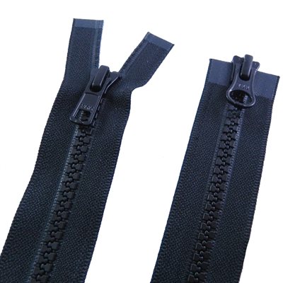 YKK #5VS auto zipper, 36 separable, 2 ways, Black.