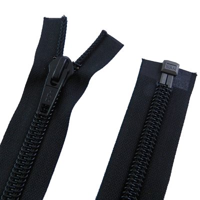 YKK #RT25 #10C Self Zipper, 30 Separable, Black