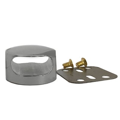 Nickel button clasp.