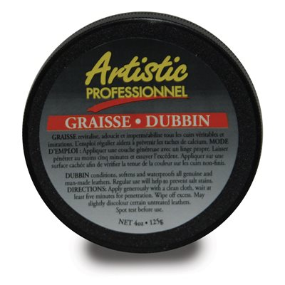 Graisse Dubbin Artistic revitalisante et imperméabilisante.