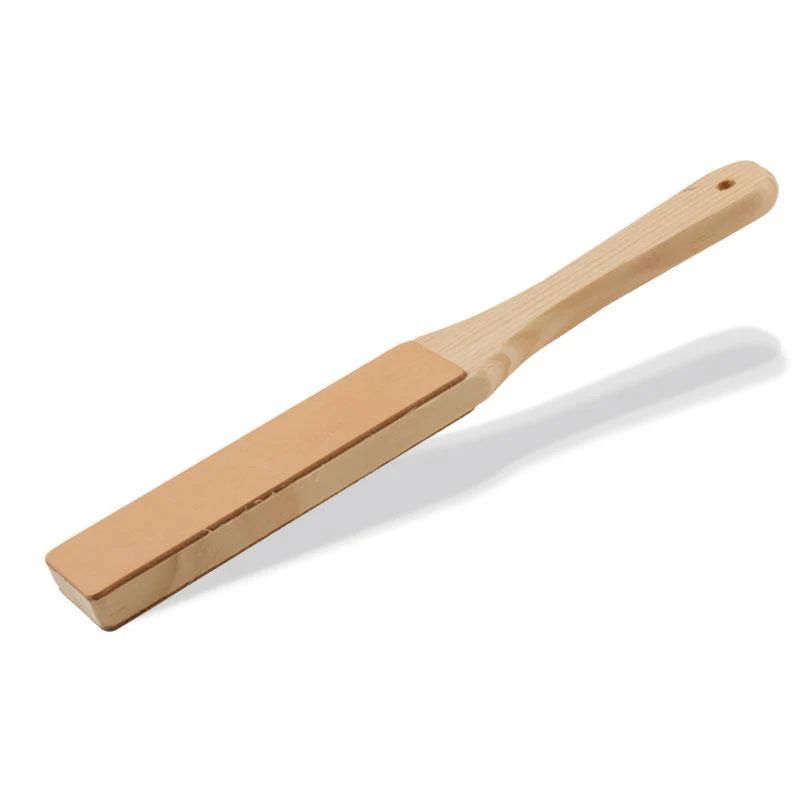 Strop en cuir avec manche en bois 
