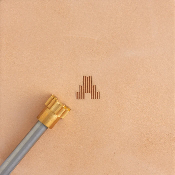 Pyramid border brass stamper