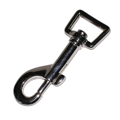 Carabiner 1/2 X 2 3/8 strong flat rotating nickel.