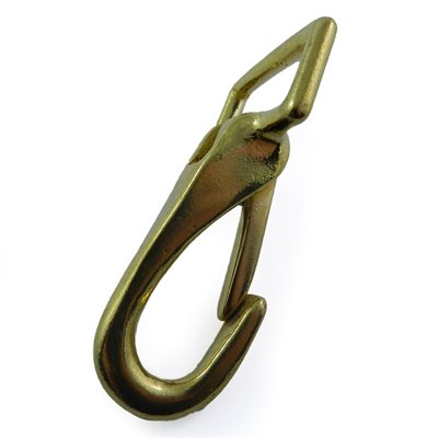 Carabiner 1 strong, with harness, in brass 