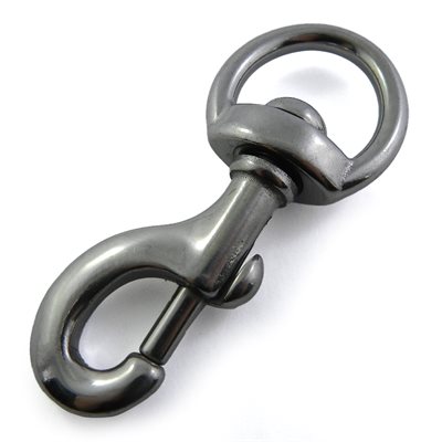 Carabiner 1x3-1/2 strong rotating round stainless steel 