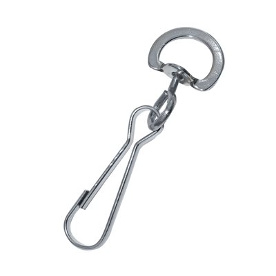 1/2 x1-3/4 rotating nickel carabiner (key ring) 