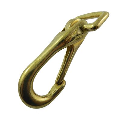 Strong 3/4 carabiner, harness, brass 