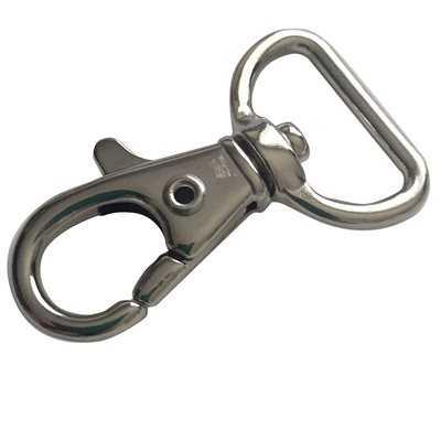 3/4x 1-5/8 rotating nickel carabiner.