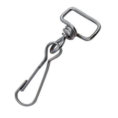 3/4x1-1/2 rotating nickel carabiner (key ring) 