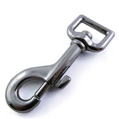 Rotating carabiner 3/4 x 3 nickel.