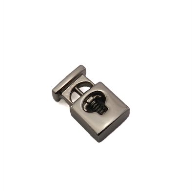 Passant 1trou nickel, 3/8"x 3/8" à cordon 1/8" (sac 12)