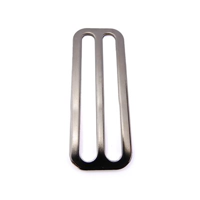 Passant double 2" plat nickel (un)