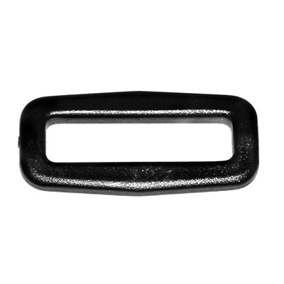 Passant nylon simple 1", noir (un)