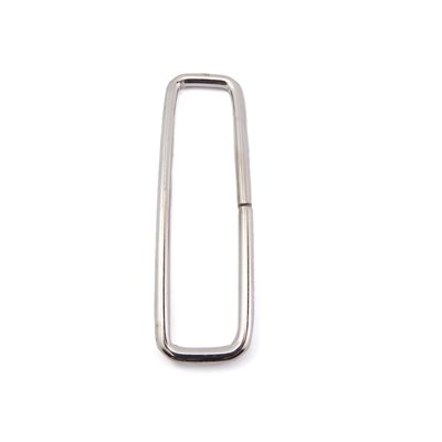 Passant rectangle fil rond  2 X  7/16 nickel