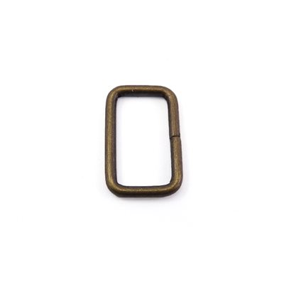 Passant rectangle fil rond  3/4 X 3/8 or ant. 