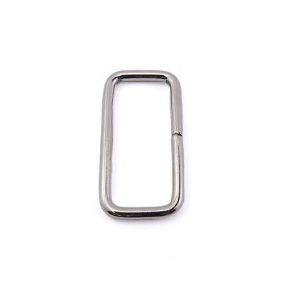 Passant rectangle fil rond 1-1/16  x 7/16 nickel